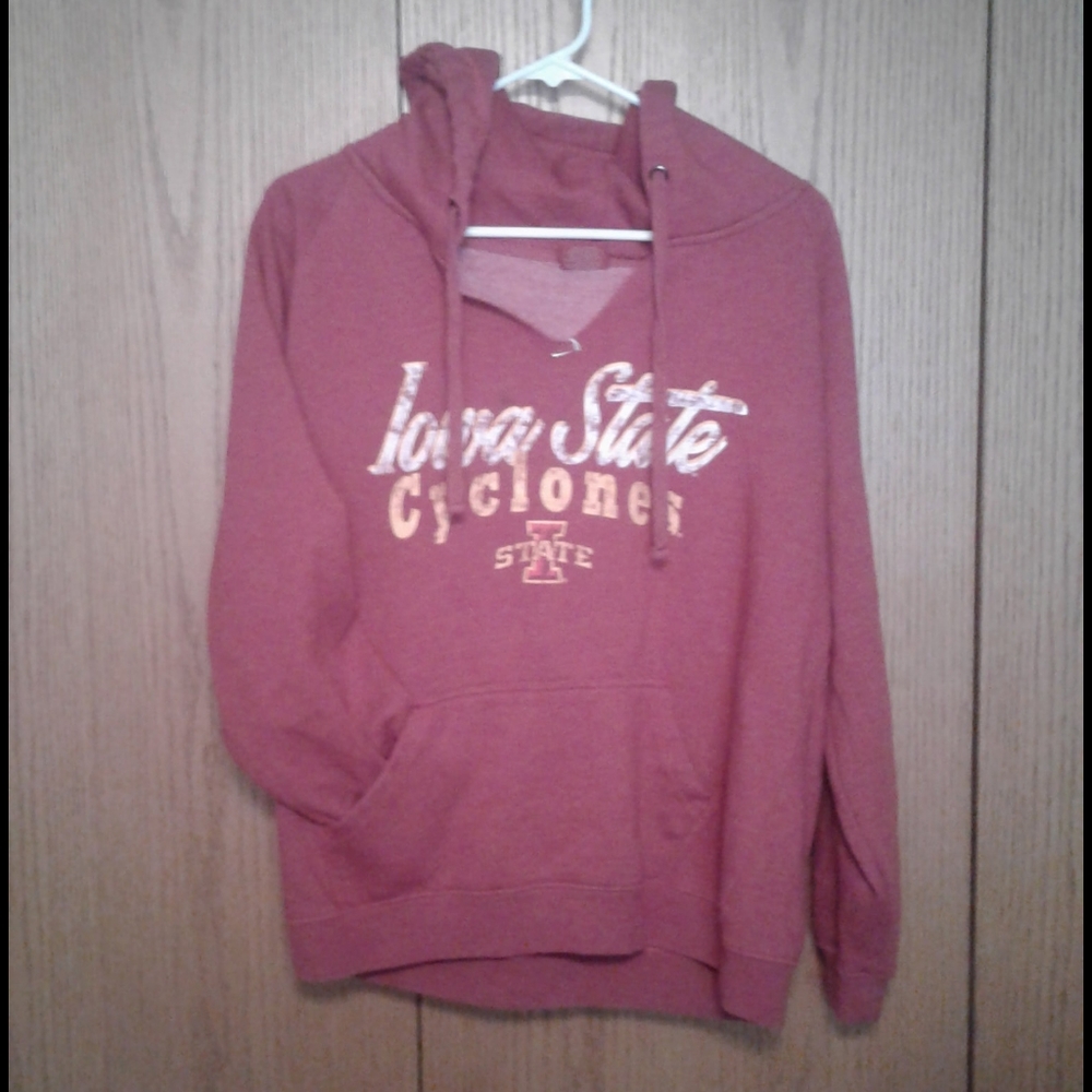 Iowa State Cyclones hooded V-neck sweatshirt